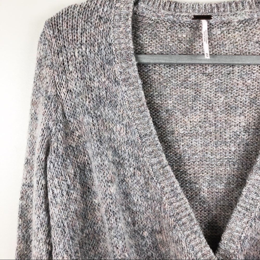 Free People Karina Wrap Mohair Sweater XS - Picture 3 of 8